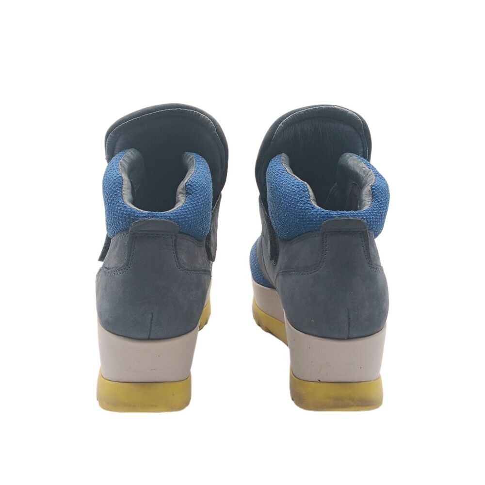 Camper Laika Platform Sport Sneakers Womens 40 Blue Suede Slip On Hi-Tops Casual - Picture 4 of 5